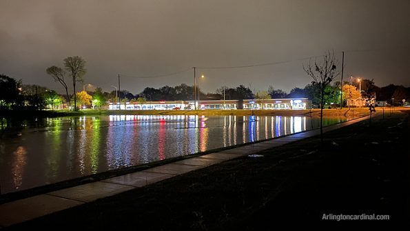 Cypress Basin "harbor lights" in Arlington Heights