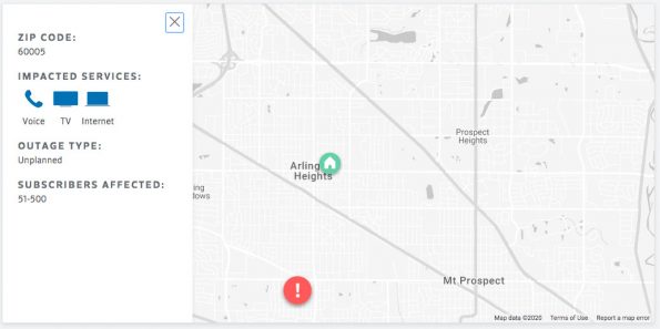 Comcast XFINITY Outage Map Friday May 29, 2020