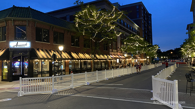 Campbell Street open for pedestrians at Arlington Alfresco beginning Wednesday June 3, 2020 through Labor Day Weekend