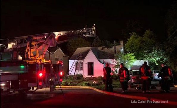 Lake Zurich house fire on Sunday July 12, 2020