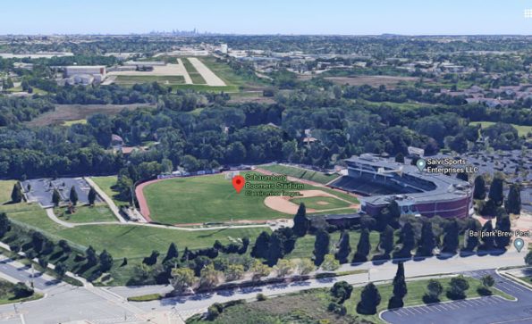 Boomers Stadium aerial view - Chicago White Sox Taxi Squad training site