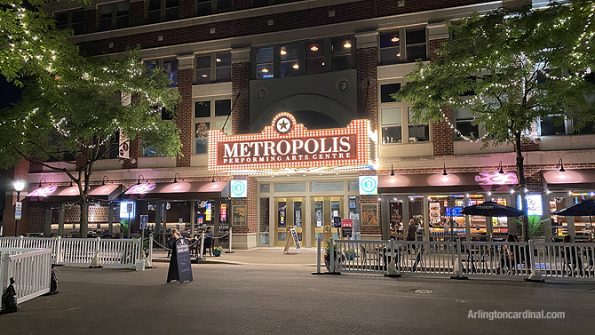 New Metropolis marquee on Campbell Street in Arlington Heights