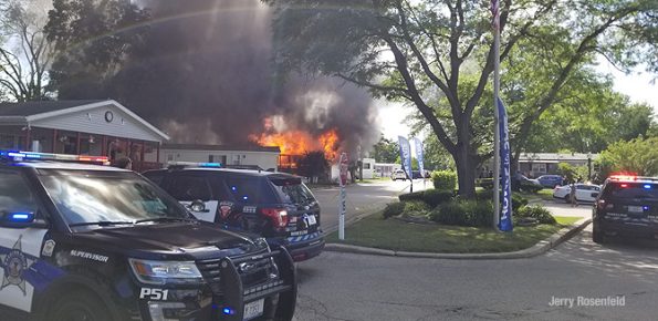 Mobile home fire in Wheeling on Friday July 10, 2020