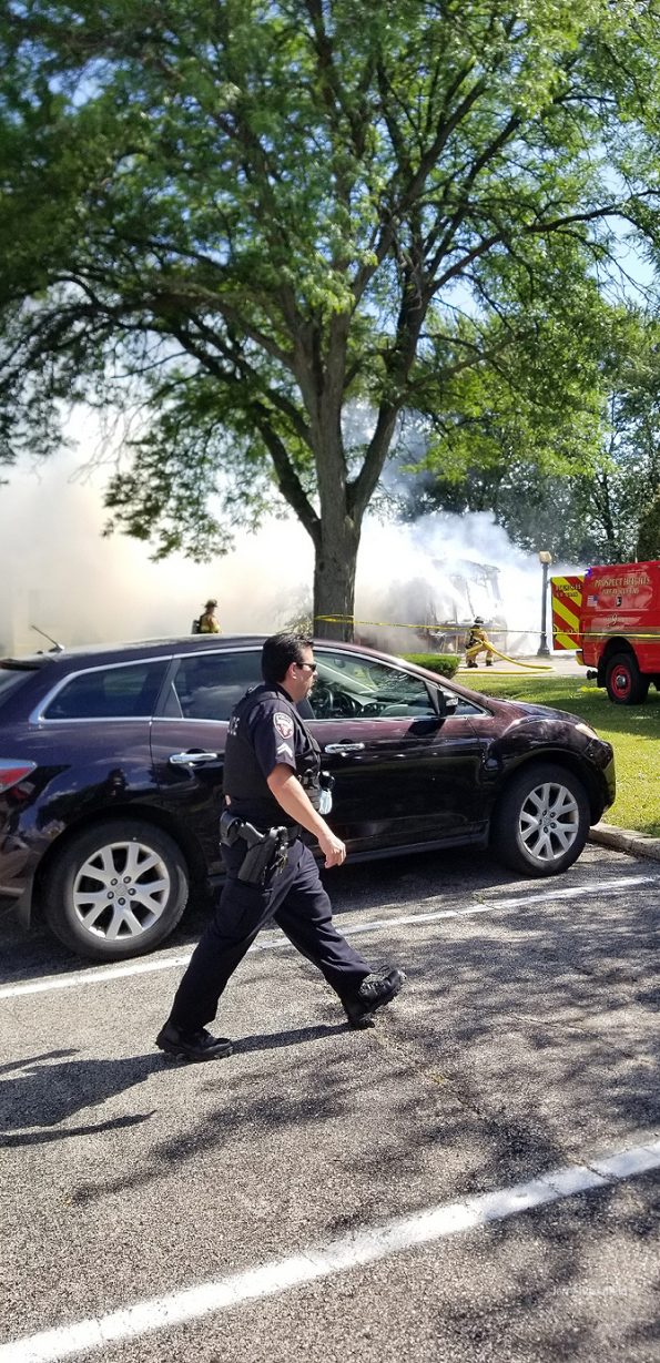 Mobile home fire in Wheeling on Friday July 10, 2020