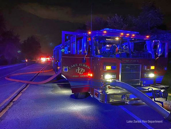 Lake Zurich house fire on Sunday July 12, 2020