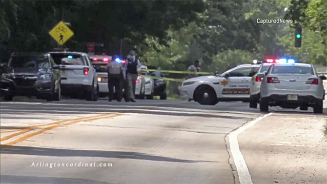 Fatal crash scene Central Road near Oakton Community College Des Plaines