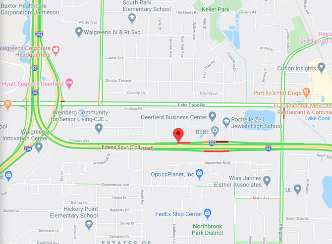 Tri-State Spur Crash Map Saturday August 8, 2020