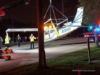 Cessna recovery photos Thursday night, September 17, 2020