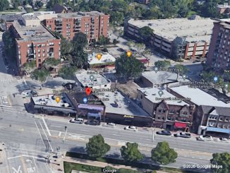 Aerial View Arlington Coin, 8 East Northwest Highway, Arlington Heights