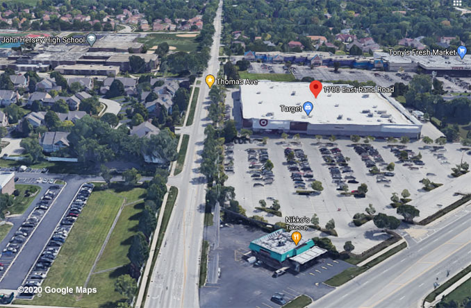 Aerial View Target Arlington Heights