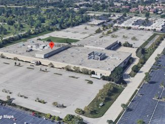 Amazon Warehouse Aerial View pre-construction at 1455 Shure Drive Arlington Heights