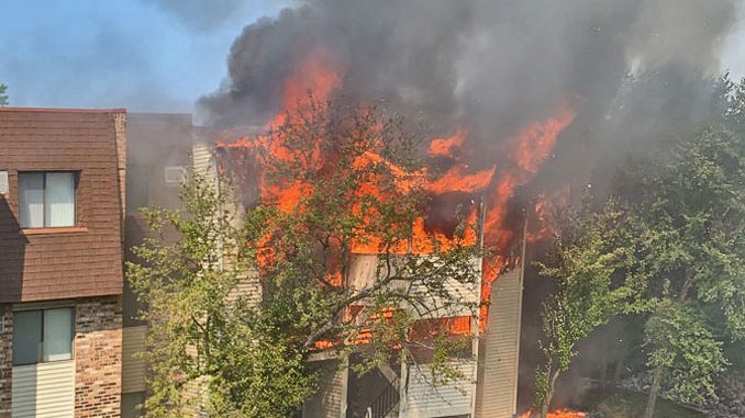 Glendale Heights condominium fire with two homicide Monday, August 24, 2020
