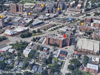 Hancock Square apartment building Aerial View (©2020 Google Maps)