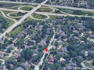 I-290 and St Charles Road Aerial View, North is left, East is top (©2020 Google Maps)