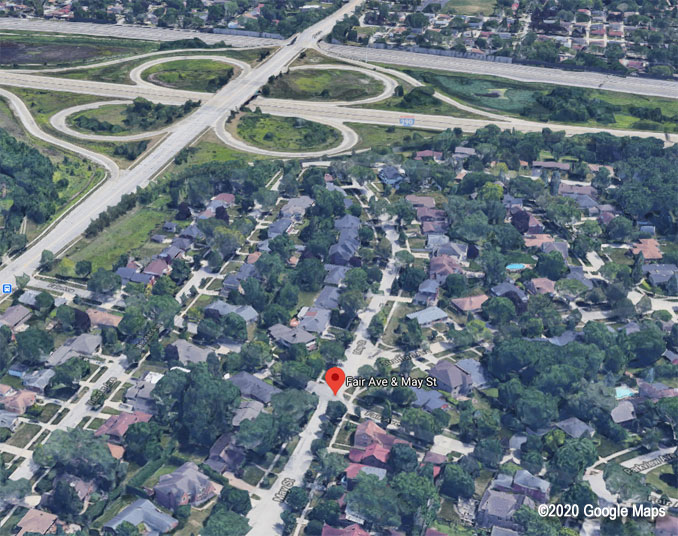 I-290 and St Charles Road Aerial View (©2020 Google Maps)