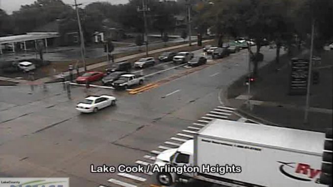 Crash at Lake Cook and Arlington Heights Road on Saturday, September 12, 2020 Crash at Lake Cook and Arlington Heights Road on Saturday, September 12, 2020