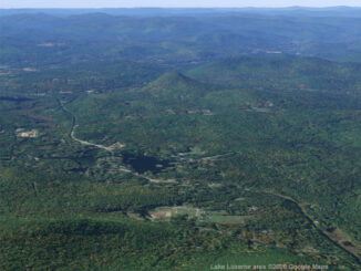 Lake Luzerne Area Aerial View looking west (©2020 Google Maps)