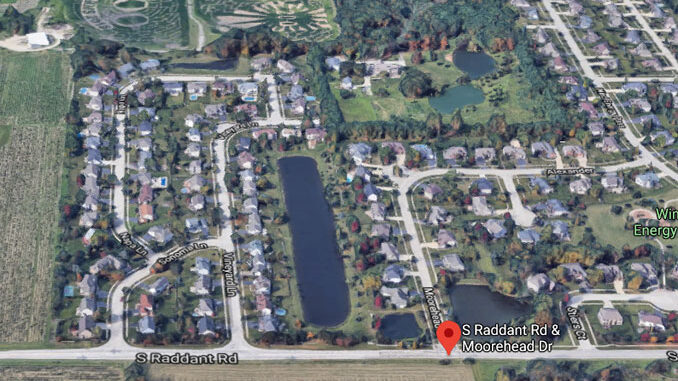 Moorehead Drive and Raddant Road Batavia Aerial View (©2020 Google Maps)