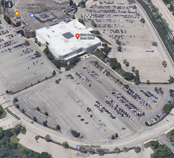 Neiman Marcus at Northbrook Court Google satellite view