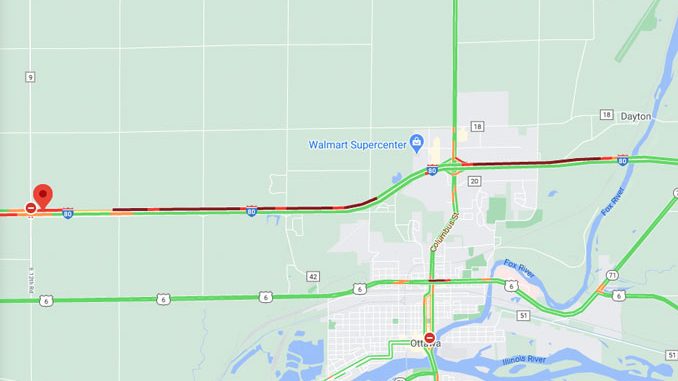 I-80 crash near Ottawa, Illinois on Friday, September 25, 2020 (©2020 Google Map) I-80 crash near Ottawa, Illinois on Friday, September 25, 2020 (©2020 Google Map)