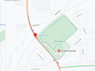 Pedestrian hit by a freight train at Wolf Road crossing near West Park (Google satellite map)