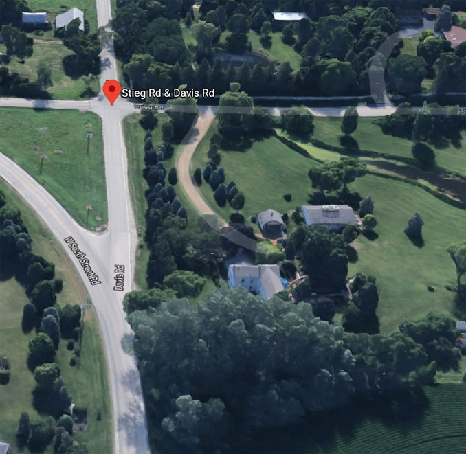 Stieg Road and Davis Road Aerial View (©2020 Google Maps)