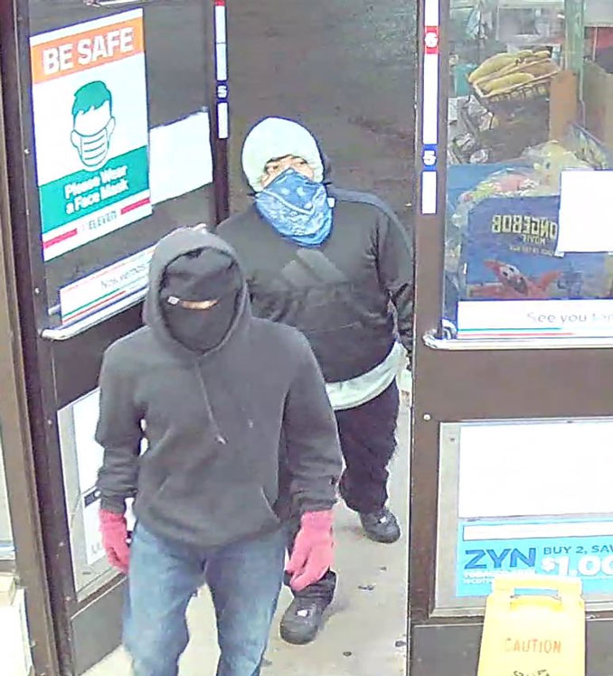 Suspect 1 and 2 Prospect Heights 7-Eleven Robbery and shooting August 31, 2020