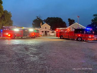 Fire equipment at the front of the Thirsty Turtle Bar and Grill after the fire was extinguished on Wednesday, September 9, 2020