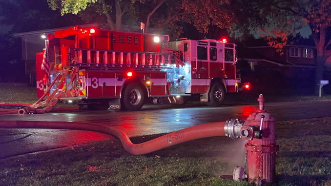 House fire Arlington Heights on Cedar Glen Drive