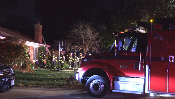 Chimney fire Arlington Heights