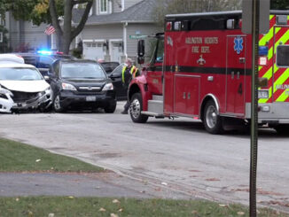 Ambulance 4 on scene at intersection crash at Beverly Avenue and Frederick Street in Arlington Heights