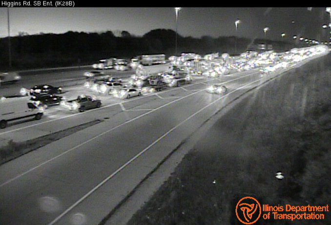 Crash delays on southbound IL-53/I290 between Higgins Road and Biesterfield Road near Elk Grove Village and Schaumburg on Friday, October 30, 2020 (SOURCE: IDOT)