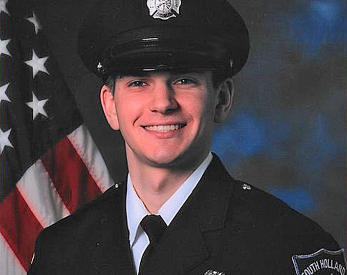 Firefighter Dylan Cunningham, South Holland Fire Department