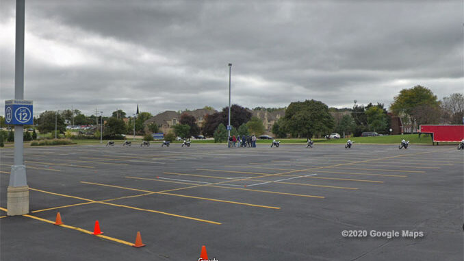 Lot 12 Harper College Google Maps Street View at time of a previous training session in October 2018 (©2020 Google Maps)