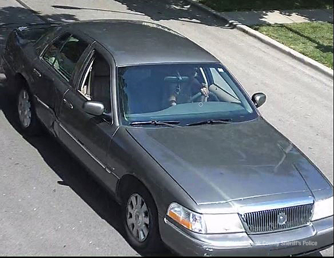 Vehicle believed to have been involved in a homicide on August 8, 2020, near Fullerton Woods Forest Preserve in River Grove, IL