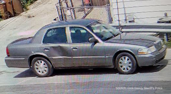 Vehicle believed to have been involved in a homicide on August 8, 2020, near Fullerton Woods Forest Preserve in River Grove, IL