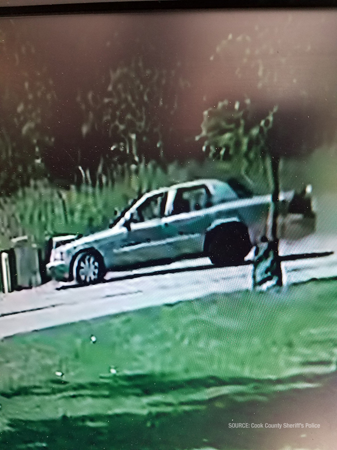 Vehicle believed to have been involved in a homicide on August 8, 2020, near Fullerton Woods Forest Preserve in River Grove, IL