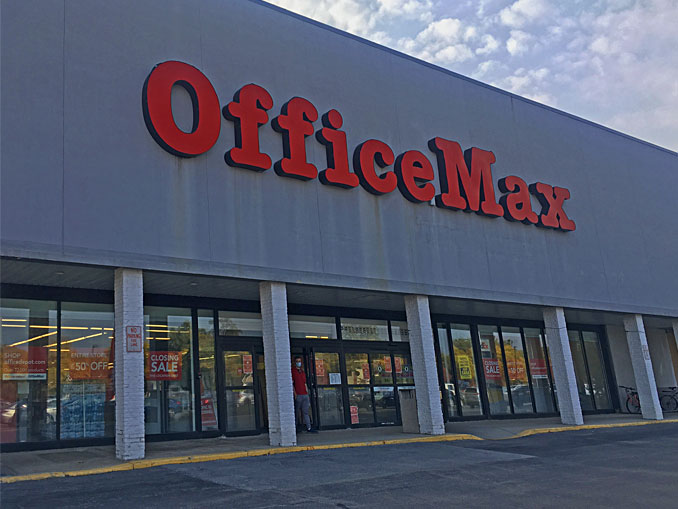 OfficeMax, 201 West Rand Road in Mount Prospect, Illinois on Sunday, October 11, 2020