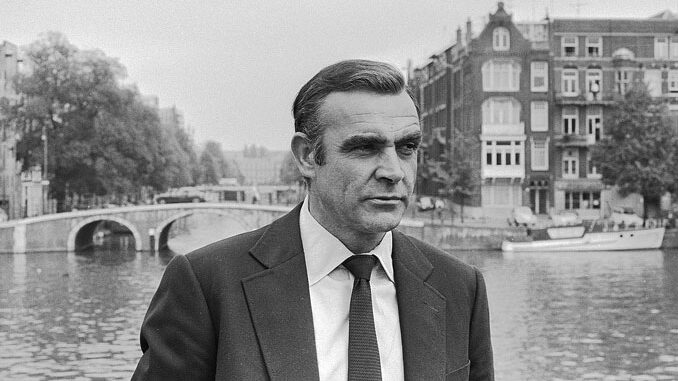 Sean Connery as James Bond during filming of Diamonds are forever in 1971