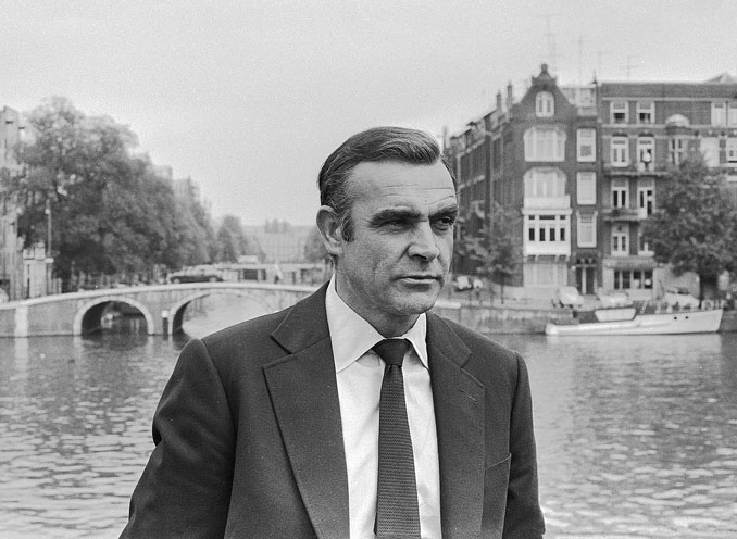 Sean Connery as James Bond during filming of Diamonds are forever in 1971