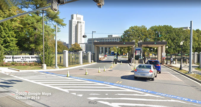 Walter Reed Medical Center Street View in October 2019 (©2020 Google Maps) Walter Reed Medical Center Street View in October 2019 (©2020 Google Maps)