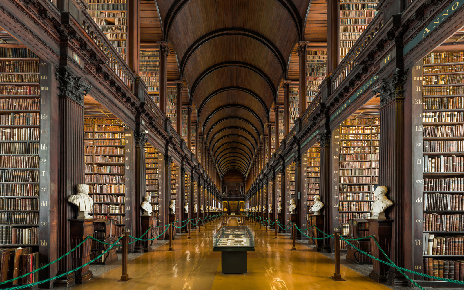 The Long Room of the Old Library at Trinity College Dublin (PHOTO CREDIT: David Iliff. License: CC BY-SA 3.0