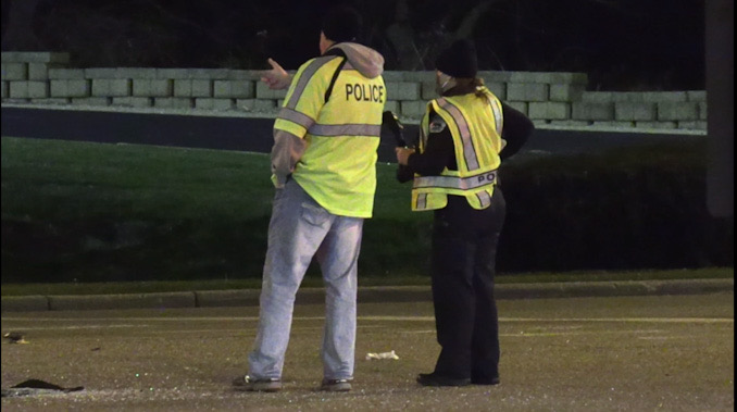 Rollover Crash with three hurt at Irving Park Road and Rodenberg Road in Schaumburg Sunday night