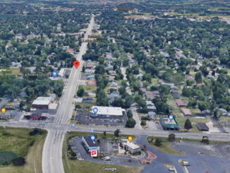 Aerial View looking south at crash scene area at Cedar Lake Road and Golfview Drive in Round Lake Beach (Imagery ©2020 Google, NOAA, Landsat / Copernicus, Imagery ©2020 Maxar Technologies, U.S. Geological Survey, USDA Farm Service Agency, Map data ©2020)