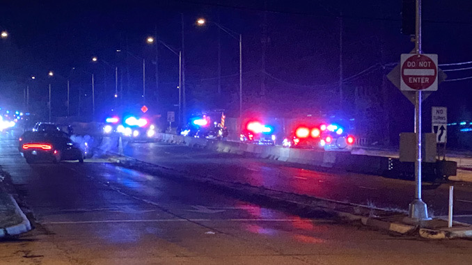 Armed standoff at involving a driver in a vehicle and police on Palatine Road just west of Windsor Drive in Arlington Heights