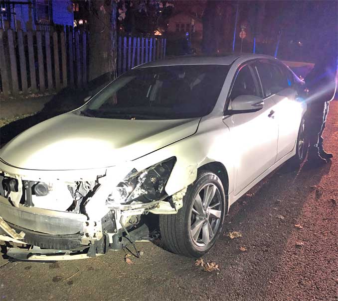 DUI crash with police squad car in Waukegan, Lake County (SOURCE: Lake County Sheriff's Office)