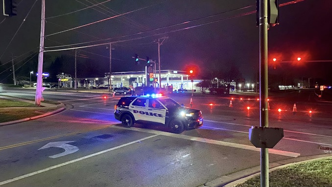 MCAT on the scene where two pedestrians were hit by a car while they were pushing another stalled vehicle in the southbound lanes Barrington Road just south of Bode Road in Hoffman Estates