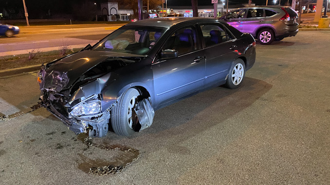 Crash with entrapment at Golf Road and Arlington Heights Road in Arlington Heights