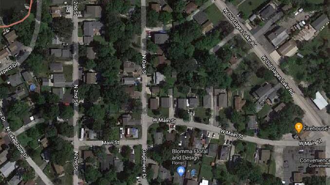 Oak Street and Main Street, Gages Lake (Imagery ©2020 Maxar Technologies, U.S. Geological Survey, USDA Farm Service Agency, Map data ©2020) Oak Street and Main Street, Gages Lake (Imagery ©2020 Maxar Technologies, U.S. Geological Survey, USDA Farm Service Agency, Map data ©2020)