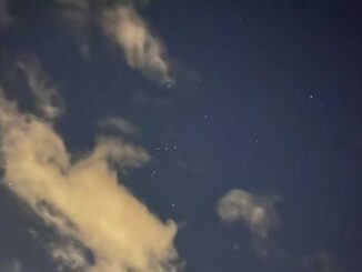 Orion appears in clearing skies over Arlington Heights at 2:29 a.m. Wednesday, November 11, 2020